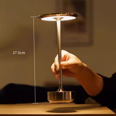 Bordlampe/nattlys med berøringskontroll og USB-lading - Gull