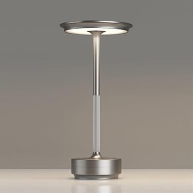 Bordlampe/nattlys med berøringskontroll og USB-lading - Sølv