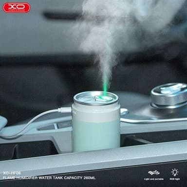 XO Luftfukter med RGB-lys 260 ml - Grønn