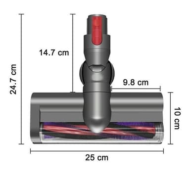 Gulvmunnstykke med direkte drivverk for Dyson V7 / V8 / V10 / V11 / V15