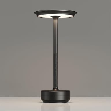 Bordlampe/nattlys med berøringskontroll og USB-lading - Svart