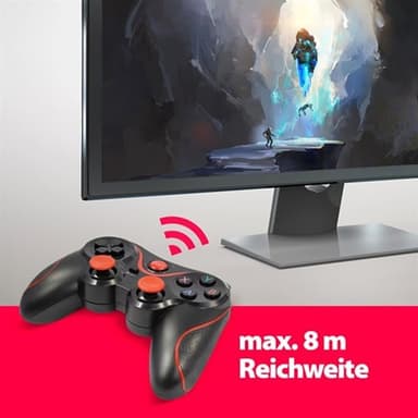 Trådløs håndkontroll til Smartphone / Tablet / PC / PS3 / PS4