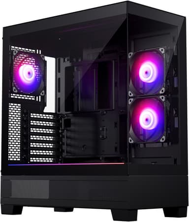 Phanteks XT View PC kabinett (sort)