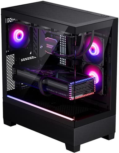 Phanteks XT View PC kabinett (sort)