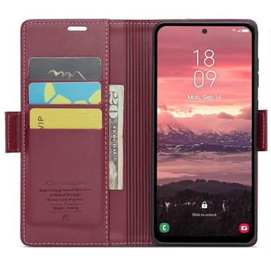 CaseMe mobildeksel 023 Samsung Galaxy A36 5G - Burgunder