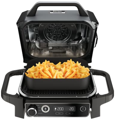 Ninja Woodfire elektrisk grill OG701EU (grå og sort)