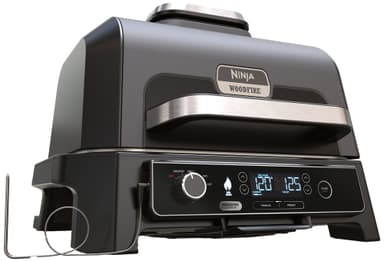 Ninja Woodfire Pro XL elektrisk grill OG850EU (grå og sort)