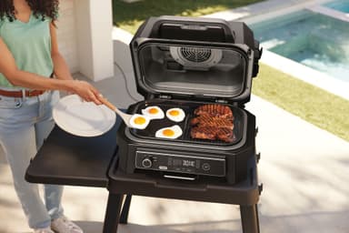 Ninja Woodfire Pro Connect XL elektrisk grill OG901EU (blå og sort)