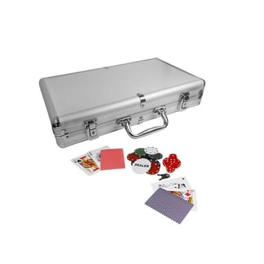 Pokerset 300 Chip med veske i Aluminium
