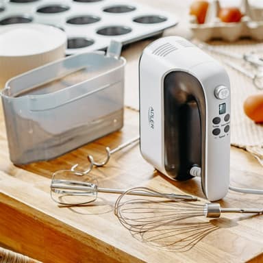Elektrisk visp med LCD-display og 9 hastighetsmoduser
