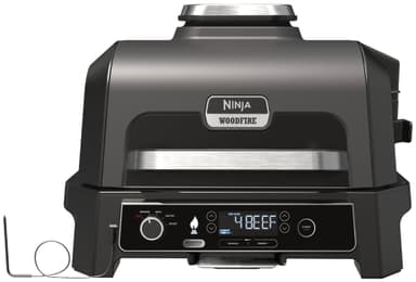 Ninja Woodfire Pro XL elektrisk grill OG850EU (grå og sort)
