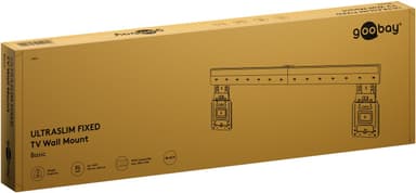 Ultraslank TV-veggfeste Basic FIXED (XL), svart