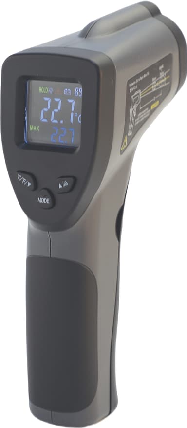 Glöd infrarødt grilltermometer