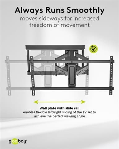 TV-veggfeste Pro FULLMOTION (XL), sort