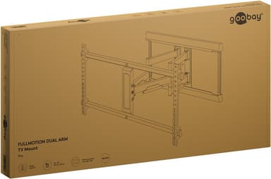 TV-veggfeste Pro FULLMOTION (XL), sort
