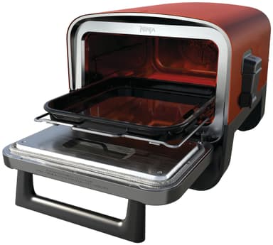 Ninja Woodfire pizzaovn OO101EU (terrakotta og rustfritt stål))