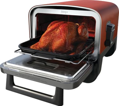 Ninja Woodfire pizzaovn OO101EU (terrakotta og rustfritt stål))