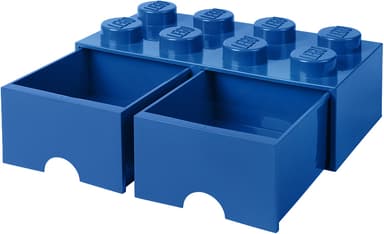 Play LEGO oppbevaringsskuffe (åtte knotter, fargerik blå)
