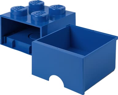 Play LEGO oppbevaringsskuffe (fire knotter, fargerik blå)