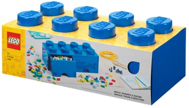Play LEGO oppbevaringsskuffe (åtte knotter, fargerik blå)