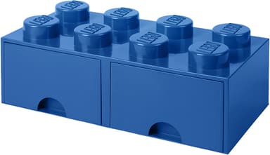 Play LEGO oppbevaringsskuffe (åtte knotter, fargerik blå)