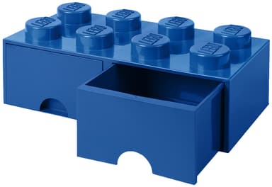Play LEGO oppbevaringsskuffe (åtte knotter, fargerik blå)