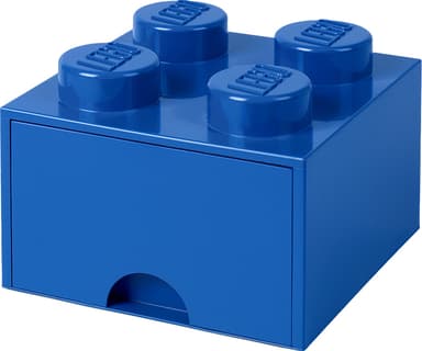 Play LEGO oppbevaringsskuffe (fire knotter, fargerik blå)