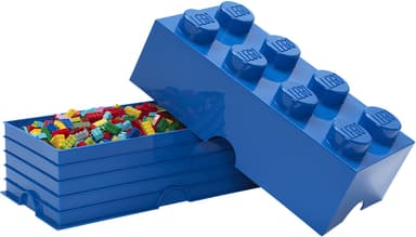 Play LEGO oppbevaringsboks (8 knotter, dyp blå)