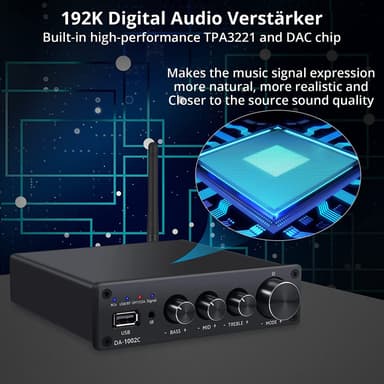 NÖRDIC Bluetooth Hifi Class-D forsterker og digital til analog omformer DAC