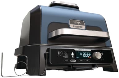 Ninja Woodfire Pro Connect XL elektrisk grill OG901EU (blå og sort)