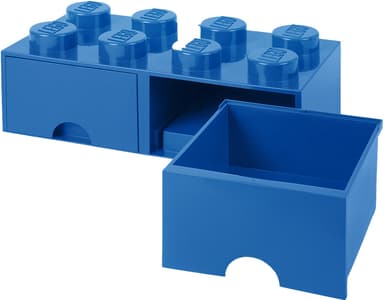 Play LEGO oppbevaringsskuffe (åtte knotter, fargerik blå)