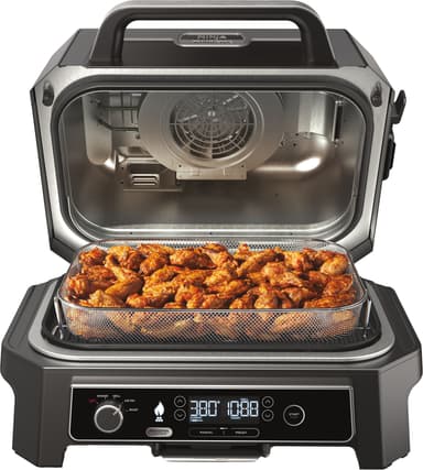 Ninja Woodfire Pro XL elektrisk grill OG850EU (grå og sort)
