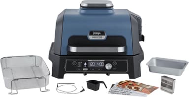 Ninja Woodfire Pro Connect XL elektrisk grill OG901EU (blå og sort)