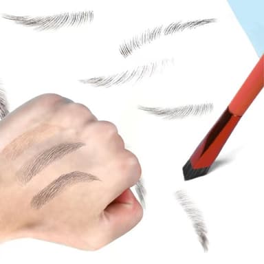 Vinklet øyenbrynbørste Eyeliner Makeupbørste Sminkebørste