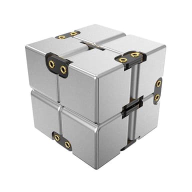 Fidget Toy Stress Relaxation Infinite Cube Flip Cube Sølv