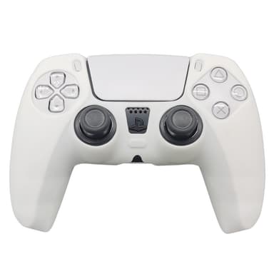 For Sony PlayStation 5 PS5 silikonetui Anti-Slip-beskyttelse - Hvit