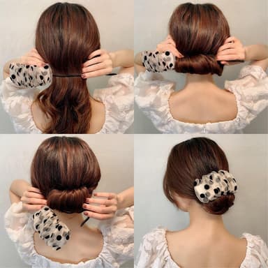 Diadem Lanyard Lace Hair Shape Frisyre Verktøy for å lage hårboller