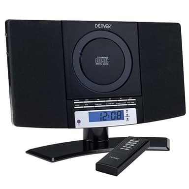 Denver Musikksenter med radio, svart