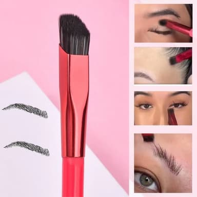 Vinklet øyenbrynbørste Eyeliner Makeupbørste Sminkebørste