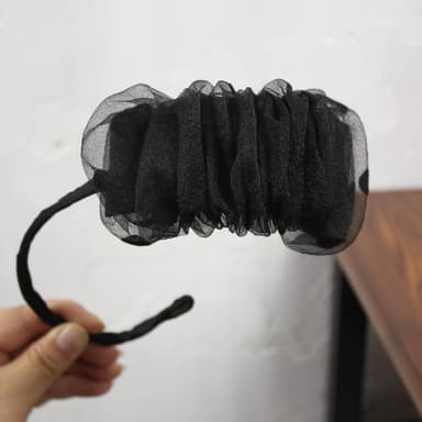 Diadem Lanyard Lace Hair Shape Frisyre Verktøy for å lage hårboller