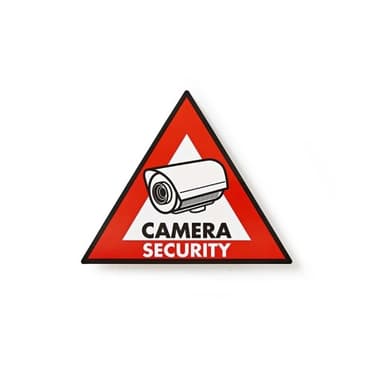 Nedis Advarsel Sticker | Triangel | Rød | 5 stk
