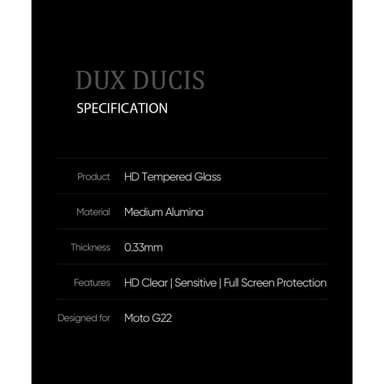 DUX DUCIS til Motorola Moto G22/Moto E32s 4G Herdet glass