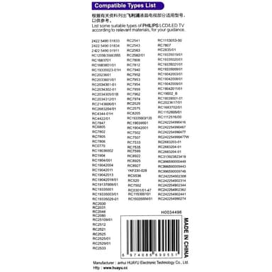 TV fjernkontroll Erstatning for RM-D1000 Philips RC1904/001 RC4422/01