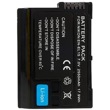 For Nikon D7000 7.0V 2550mAh kamera batterikode: EN-EL15