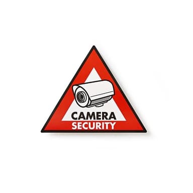 Nedis Advarsel Sticker | Triangel | Rød | 5 stk