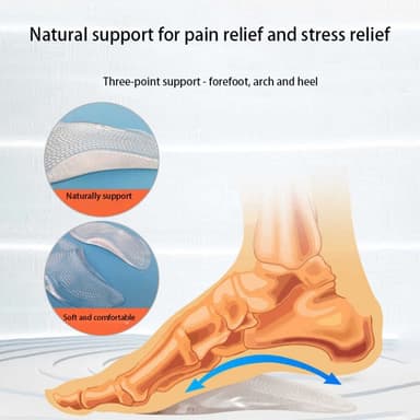Innersåle Flat Foot Support Innleggssåler med høy hæl smertelindring - S