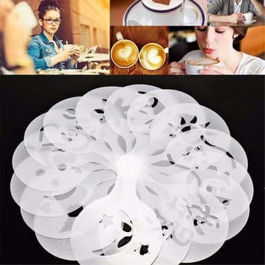16 stk Kakesjablonger Dekorasjon Kakekaker Baking av kaffe
