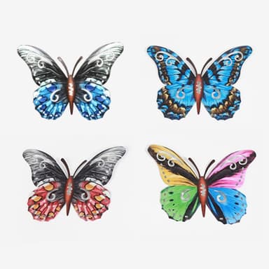 Art 3D Butterfly Vegghengende dekor Hagepynt til hjemmet - Blå