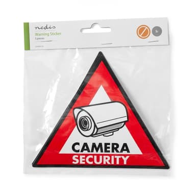 Nedis Advarsel Sticker | Triangel | Rød | 5 stk