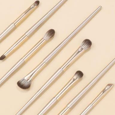 8 stk Øyenskygge børstesett Soft Fiber Eye Makeup-børster+veske